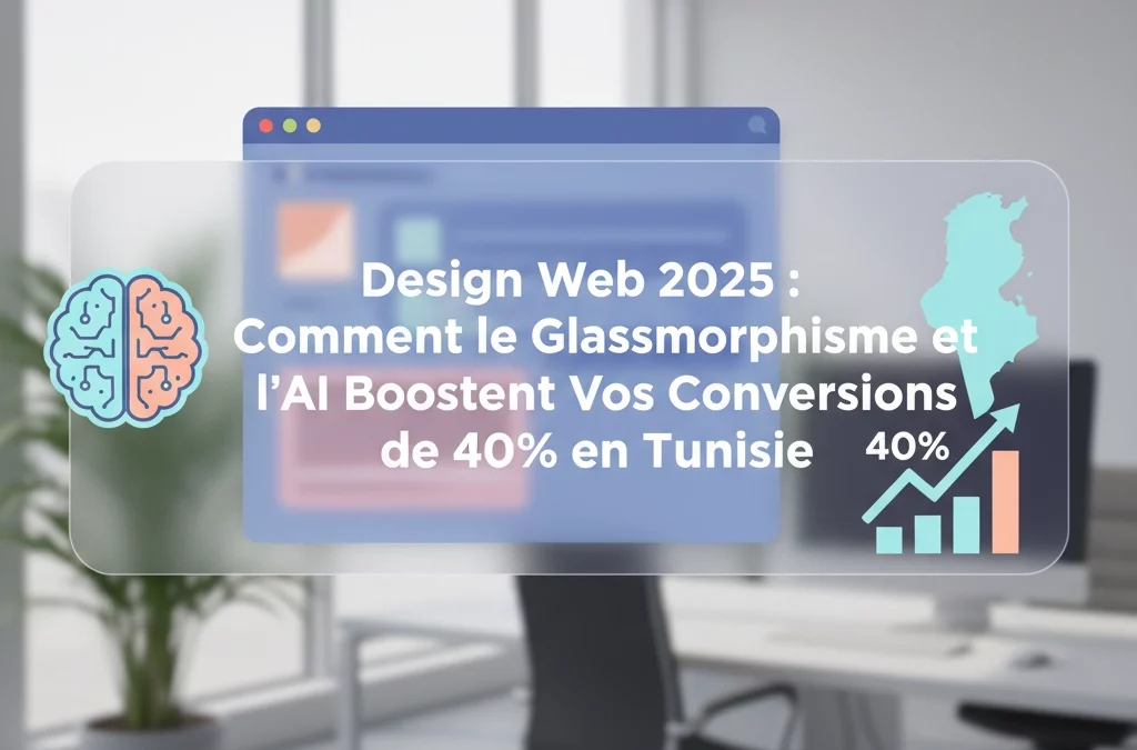 Design Web 2025 : Comment le Glassmorphisme et l'IA Boostent Vos Conversions de 40% en Tunisie
