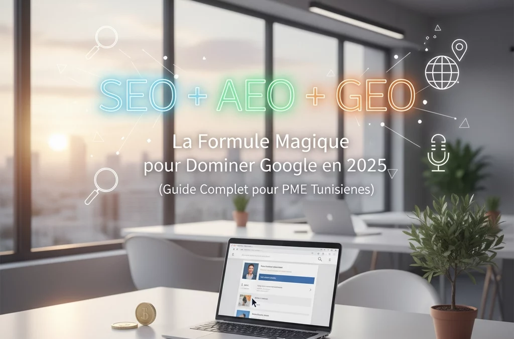 SEO+AEO+GEO : La Formule Magique pour Dominer Google en 2025 (Guide Complet pour PME Tunisiennes)