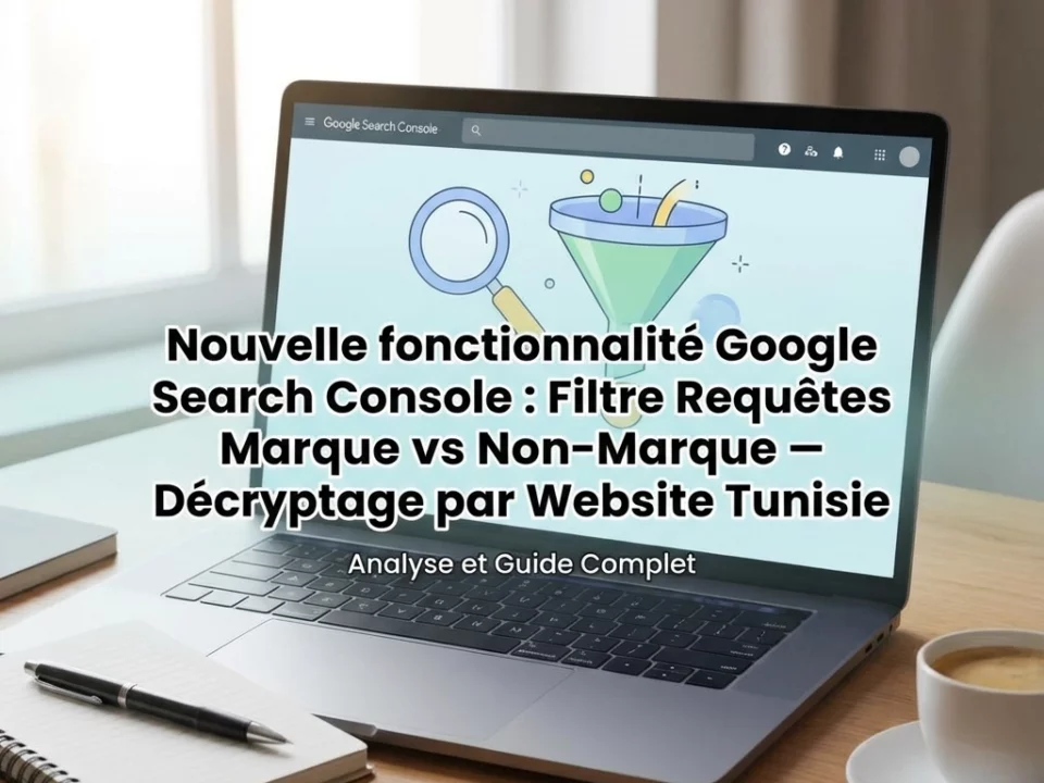 Nouvelle fonctionnalité Google Search Console : Filtre Requêtes Marque vs Non-Marque – Décryptage par Website Tunisie